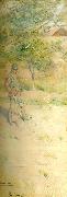 Carl Larsson tradgardsbild oil painting on canvas